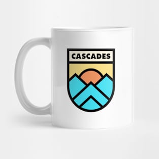 Cascades Retro Badge Mug